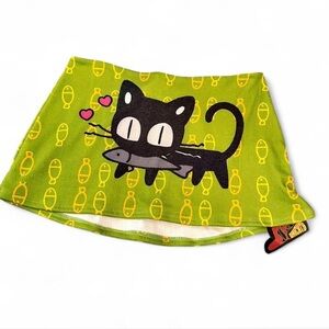 O'Mighty Hungry Kitty Micro Pointelle Skirt